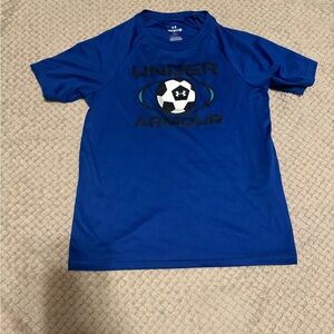 Under Armour Boys Youth Small Shirt Blue